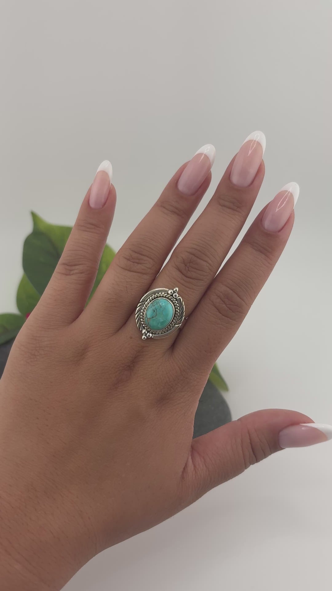 Kingman Turquoise Ring Size 7