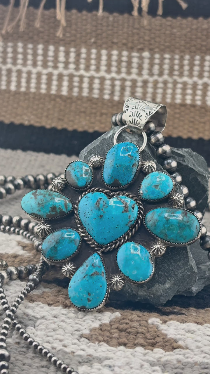 Cardallo Lorenzo Chee | Native American Turquoise Pendant