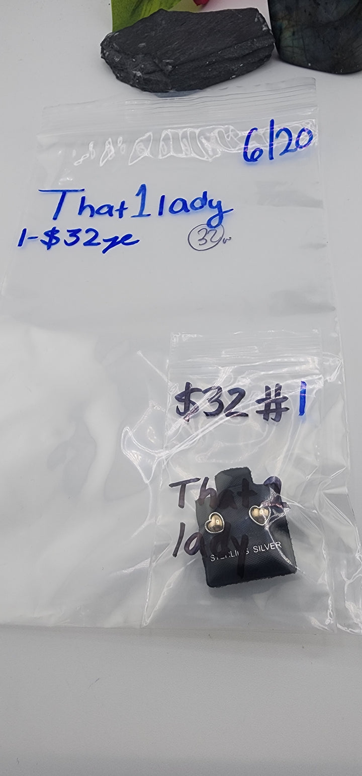48HR - RESERVED FOR: That1lady - 6/20/2025 FL tiktok Live Show -1  Sterling Silver Items