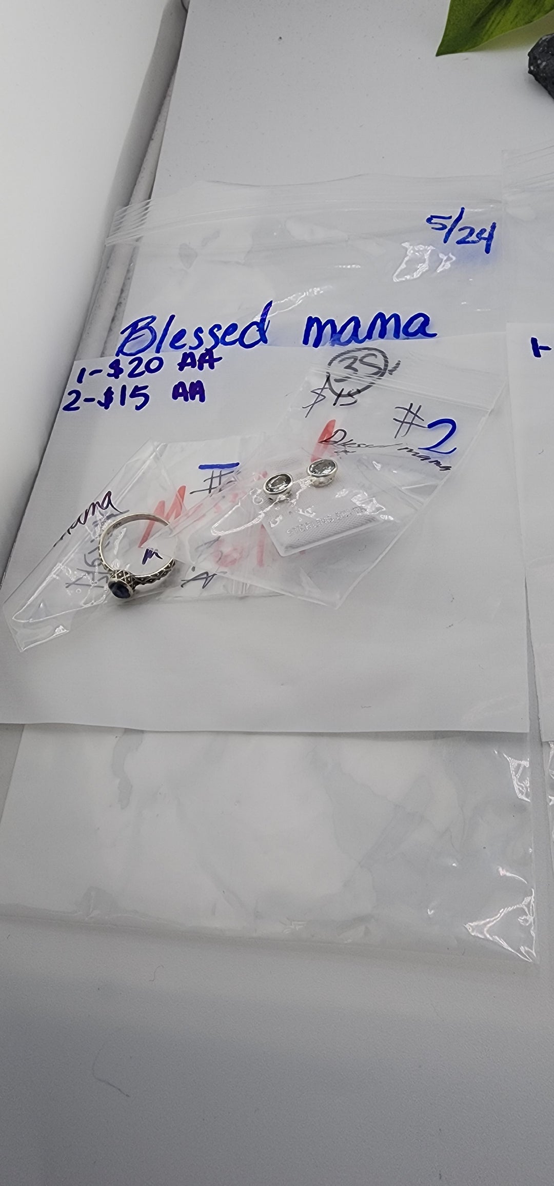 RESERVED FOR: blessed mama- 5/24/2025 tiktok Live Show - 2 Sterling Silver Items