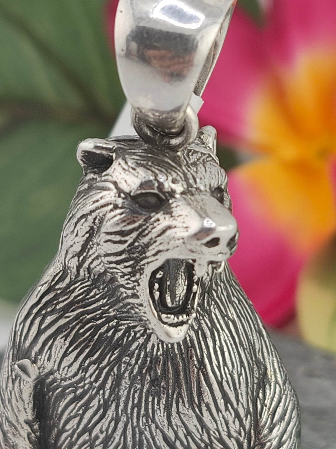 Designer SOMS 925 Sterling Silver Bear Pendant