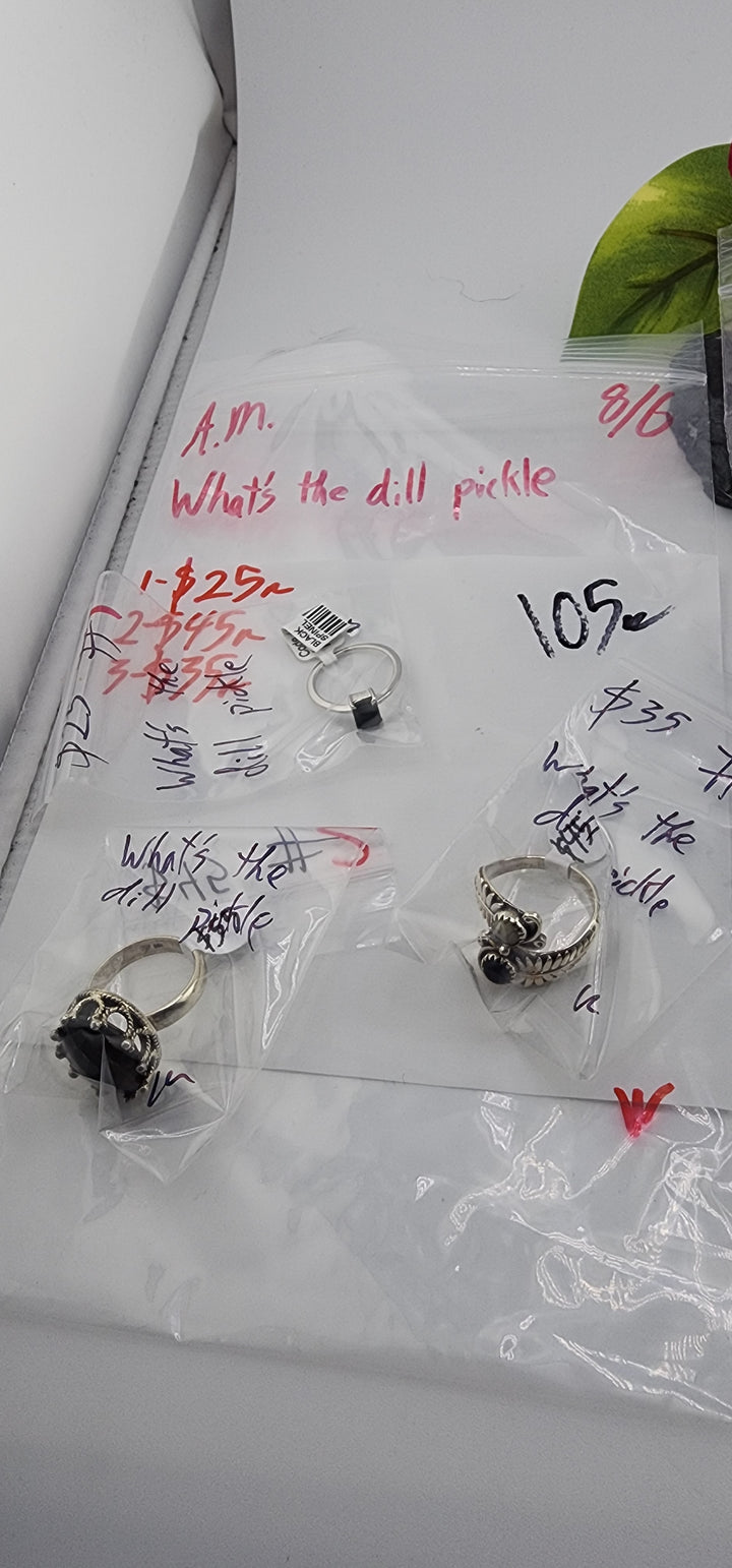 AM SHOW 48HR - RESERVED FOR: What's the dill pickle - 8/6/2025 FL tiktok Live Show - 3 Sterling Silver Items