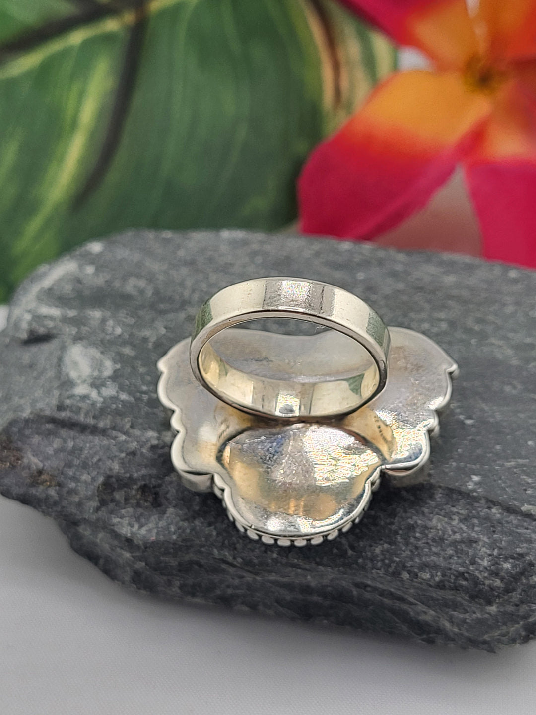 Cluster Ethiopian Opal Ring Size 6