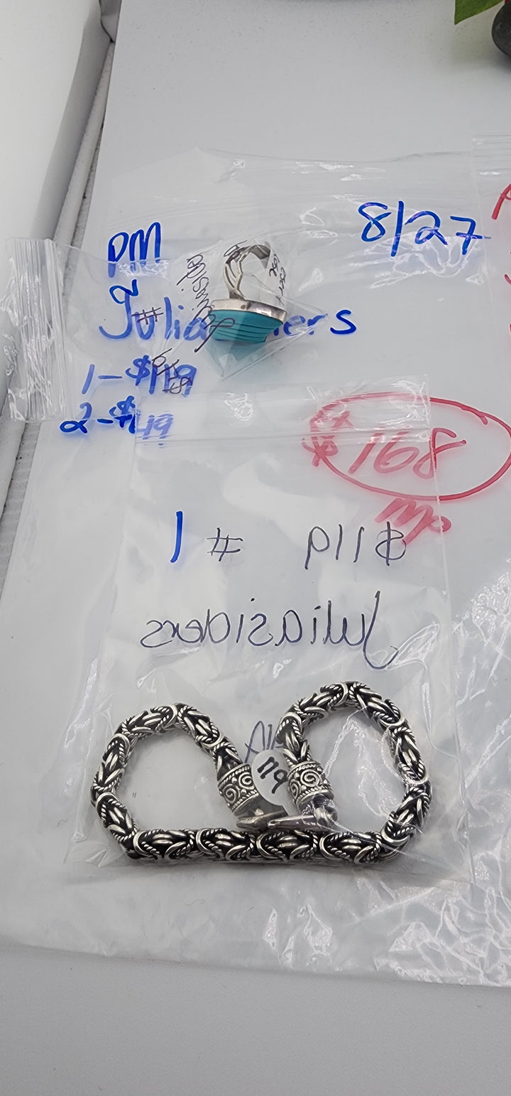 PM SHOW 48HR - RESERVED FOR: juliasiders  - 8/27/2025 FL tiktok Live Show - 2 Sterling Silver Items