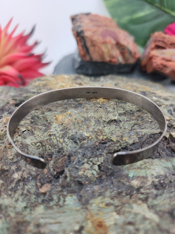 Bali 18K Gold Accented Triple Citrine Cuff