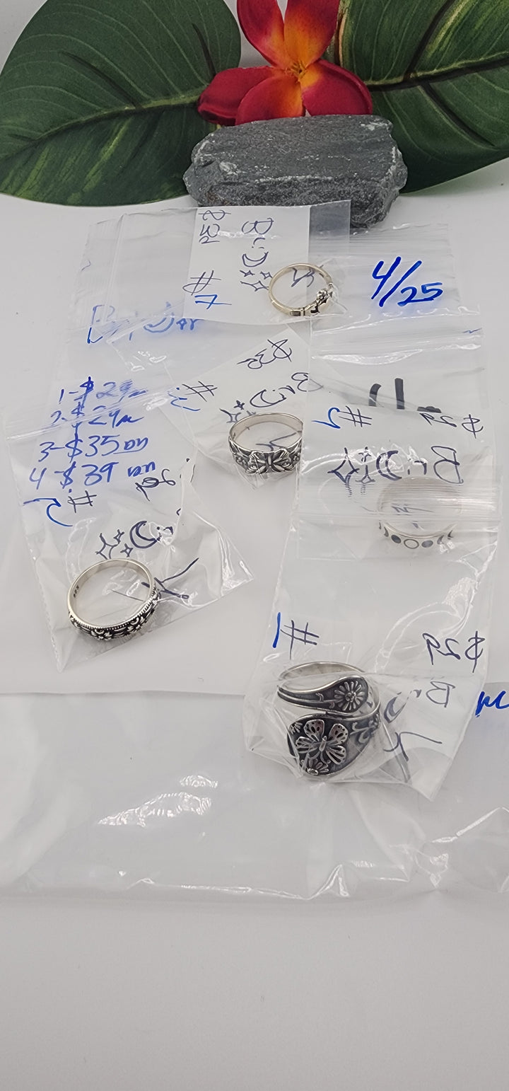RESERVED FOR: Bri🌙✨️ - 4/25/2025 tiktok Live Show - 5 Sterling Silver Items