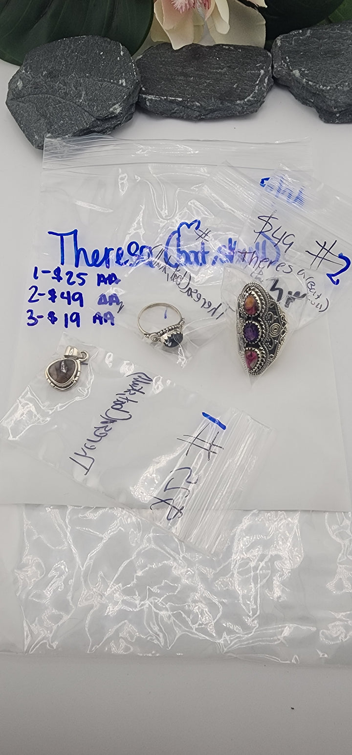 RESERVED FOR: Theresa🦇💀  - 5/21/2025 tiktok Live Show - 3 Sterling Silver Items