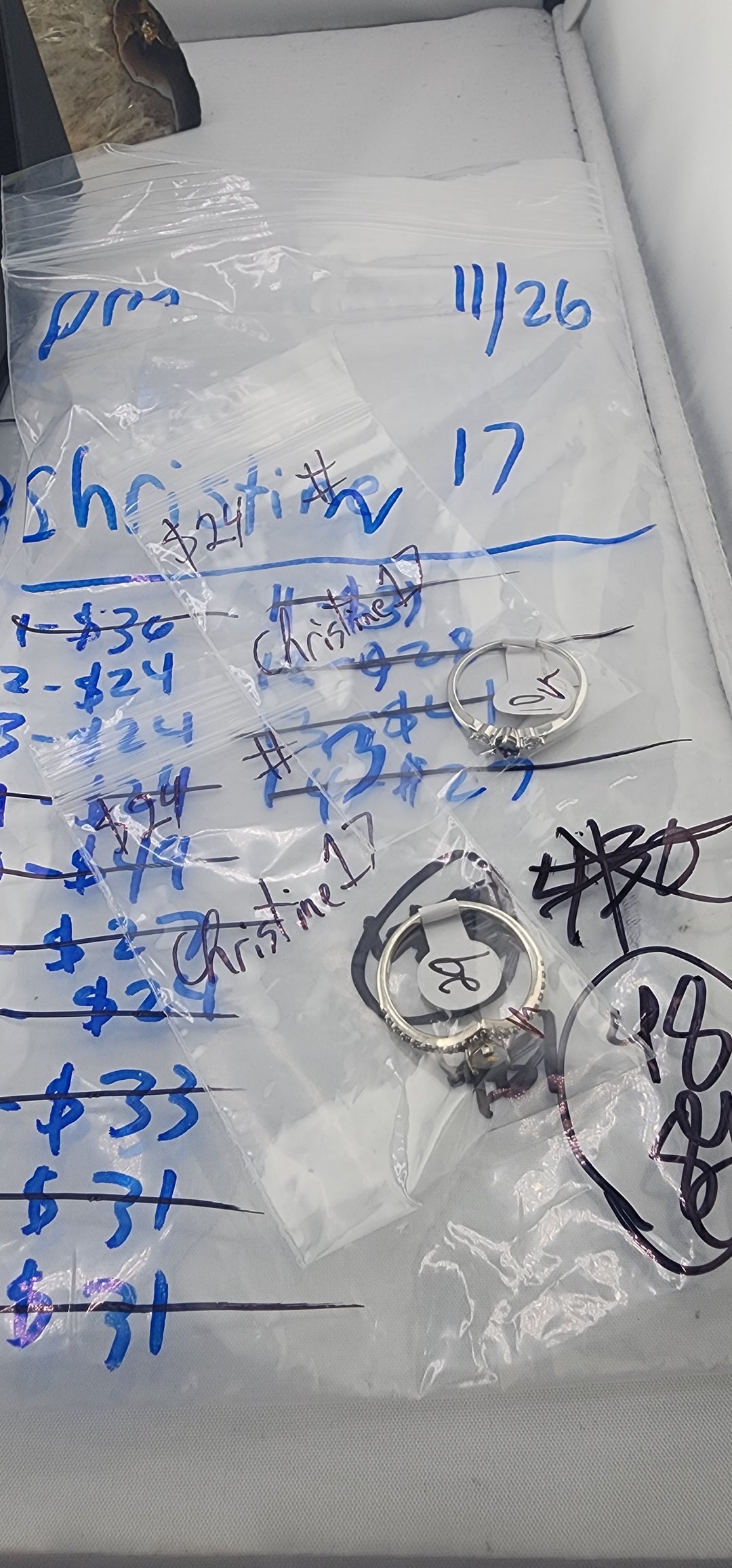 PM SHOW 48HR - RESERVED FOR: Christine17 - 11/26/2025 tiktok Live Show - 2 Sterling Silver Items