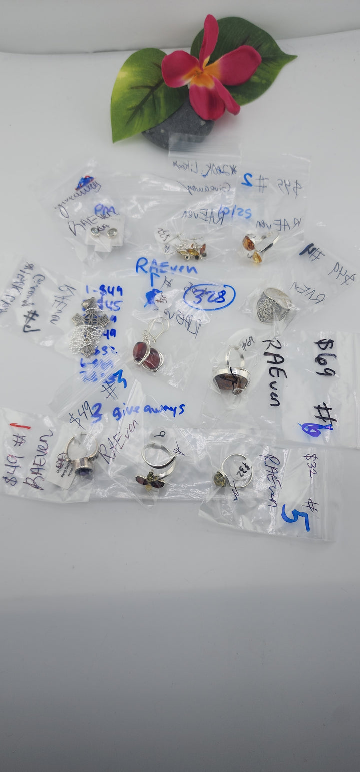 PM SHOW 48HR - RESERVED FOR: RAEven - 10/25/2025 FL tiktok Live Show - 9 Sterling Silver Items