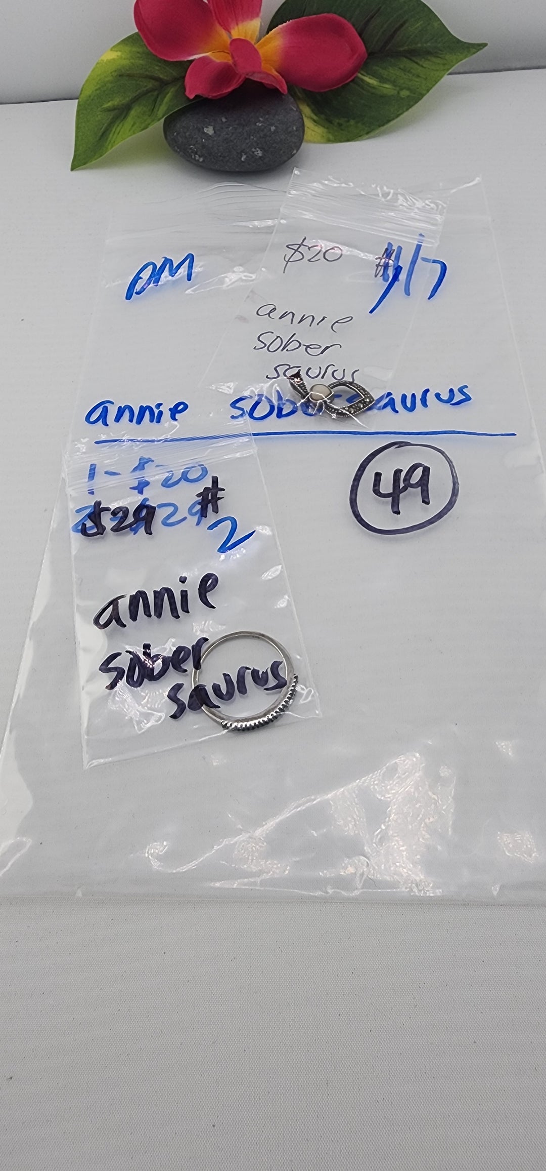 PM SHOW 48HR - RESERVED FOR: annie sobersaurus - 11/7/2025 tiktok Live Show - 2 Sterling Silver Items