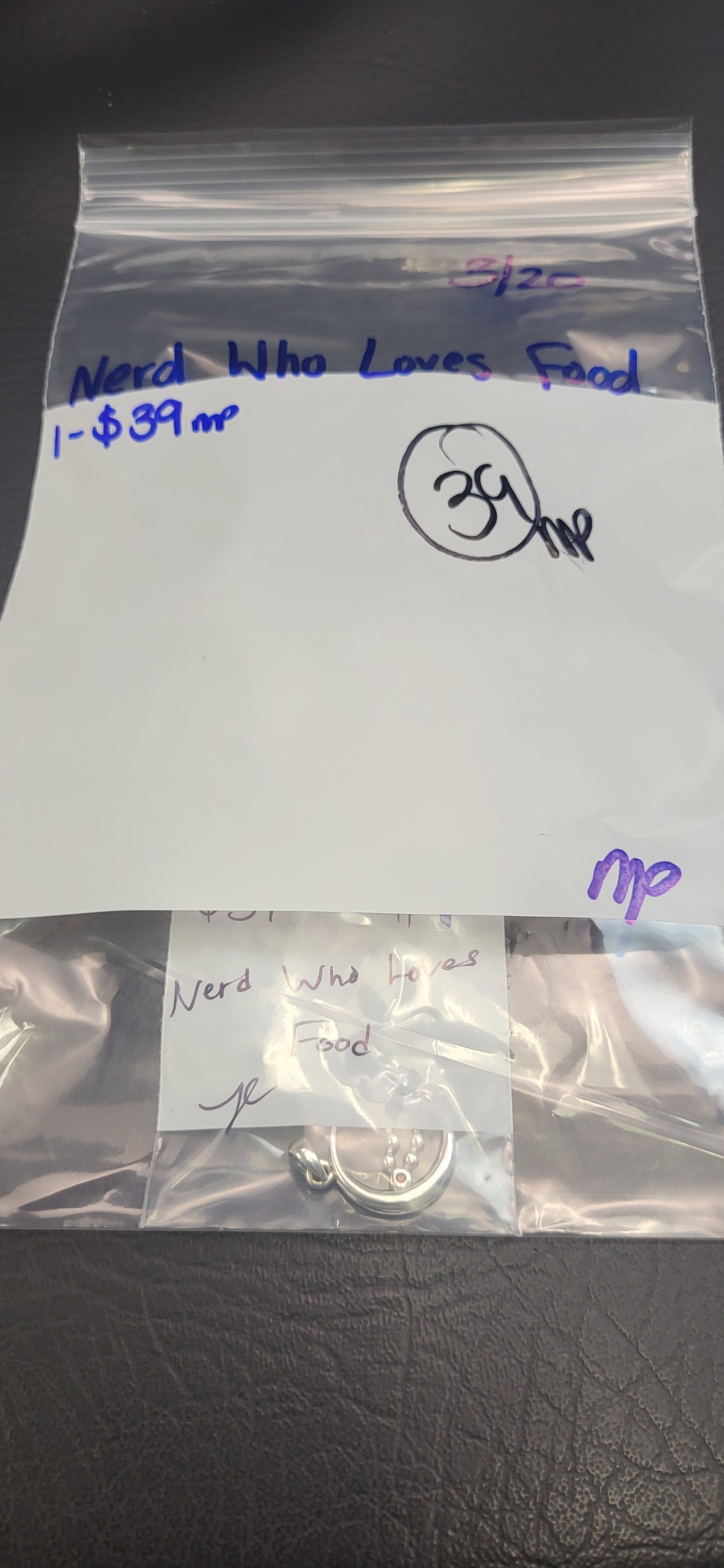RESERVED FOR: Nerd Who Loves Food- 3/20/2025 Live Show - 1 Sterling Silver Items
