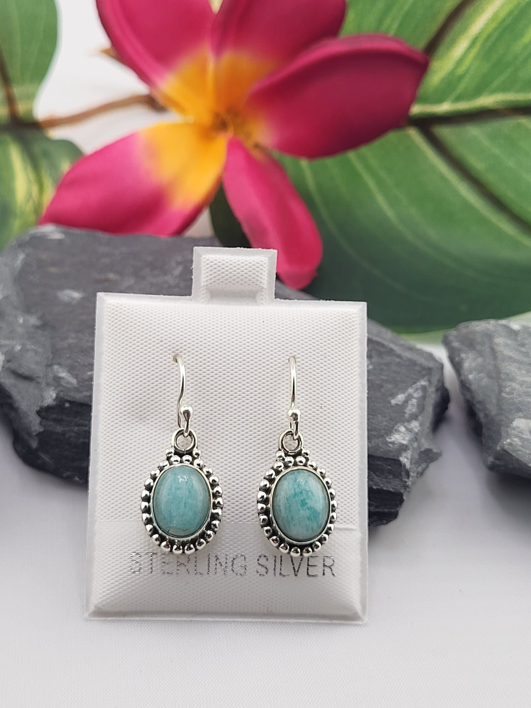 Larimar Dangle Earrings