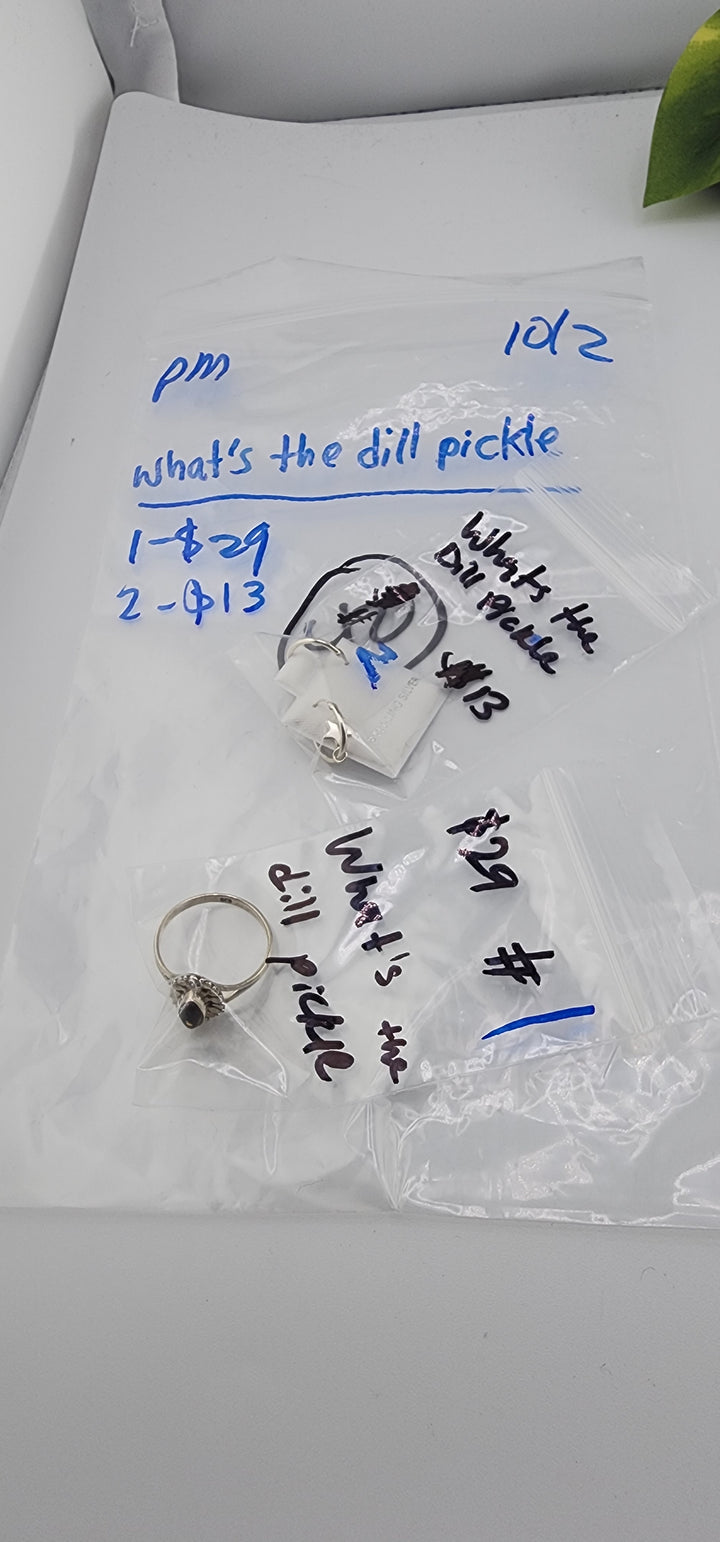PM SHOW 48HR - RESERVED FOR: What's the dill pickle - 10/2/2025 FL tiktok Live Show - Sterling Silver Items