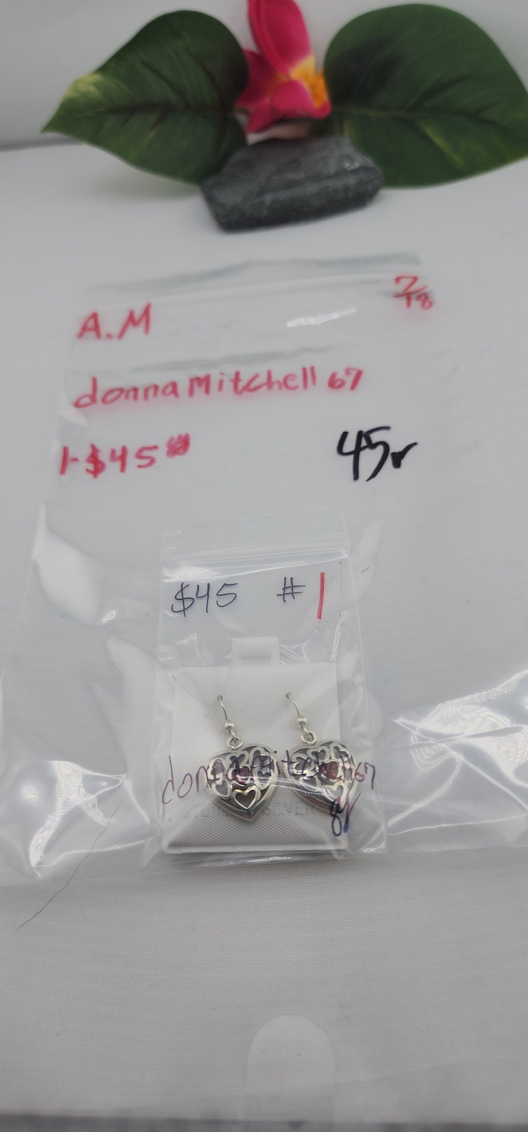 AM SHOW 48HR - RESERVED FOR: donnamitchell67 - 7/18/2025 FL tiktok Live Show -  1 Sterling Silver Items