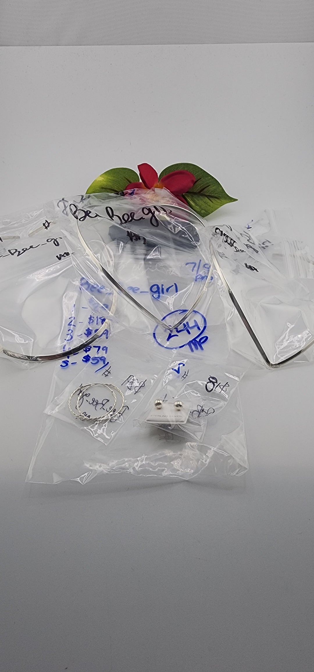 PM SHOW 48HR - RESERVED FOR: Bee_Bee_girl - 7/9/2025 FL tiktok Live Show - 5 Sterling Silver Items