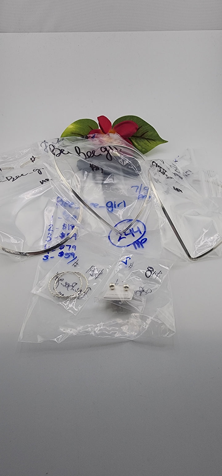 PM SHOW 48HR - RESERVED FOR: Bee_Bee_girl - 7/9/2025 FL tiktok Live Show - 5 Sterling Silver Items