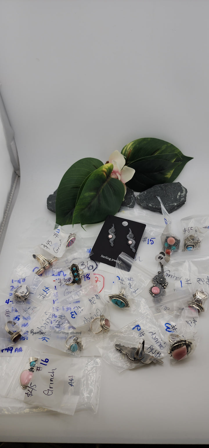 RESERVED FOR: Grinch - 4/16/2025 tiktok Live Show - 17 Sterling Silver Items