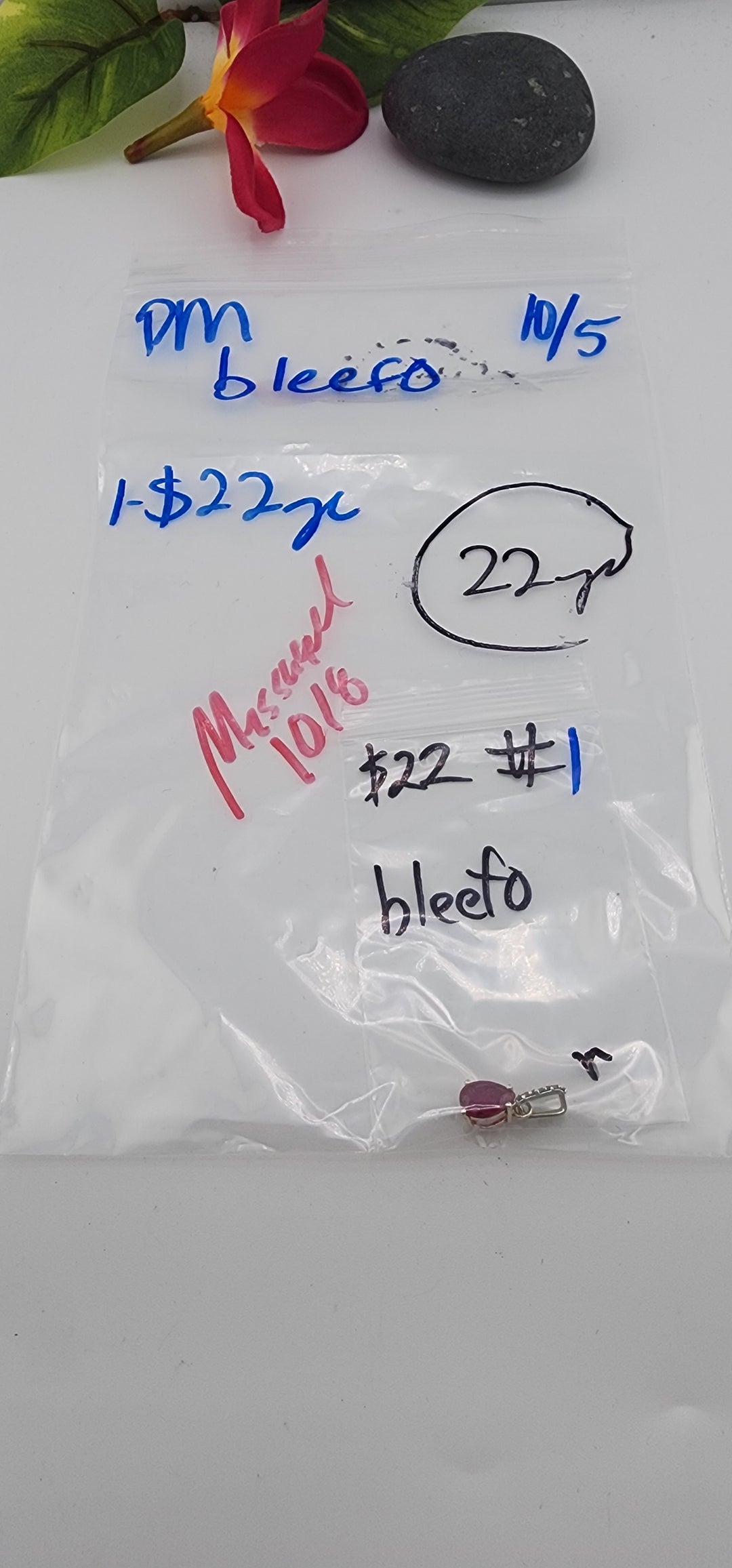 PM SHOW 48HR - RESERVED FOR: bleefo - 10/5/2025 FL tiktok Live Show - 1 Sterling Silver Items