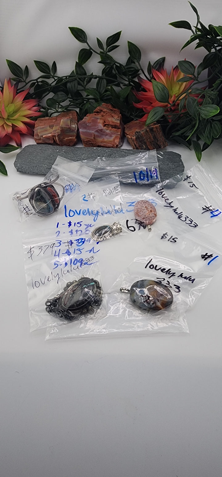 PM SHOW 48HR - RESERVED FOR: lovelylulu333 - 10/19/2025 FL tiktok Live Show - 5 Sterling Silver Items