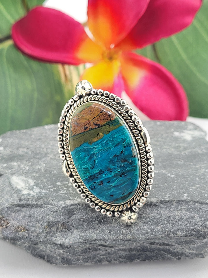Opalized Wood Ring Size 7