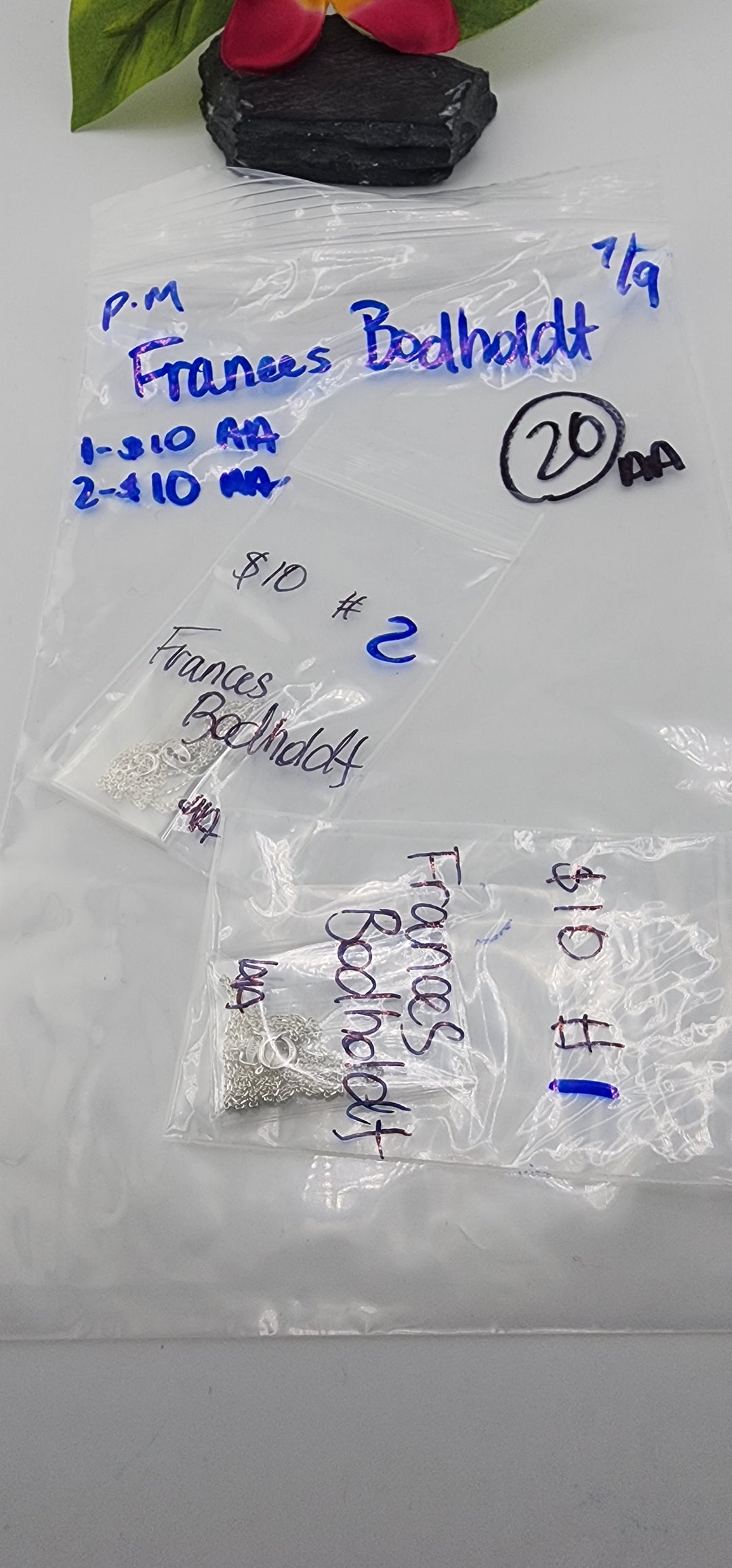 PM SHOW 48HR - RESERVED FOR: Frances Bodholdt - 7/9/2025 FL tiktok Live Show - 2 Sterling Silver Items