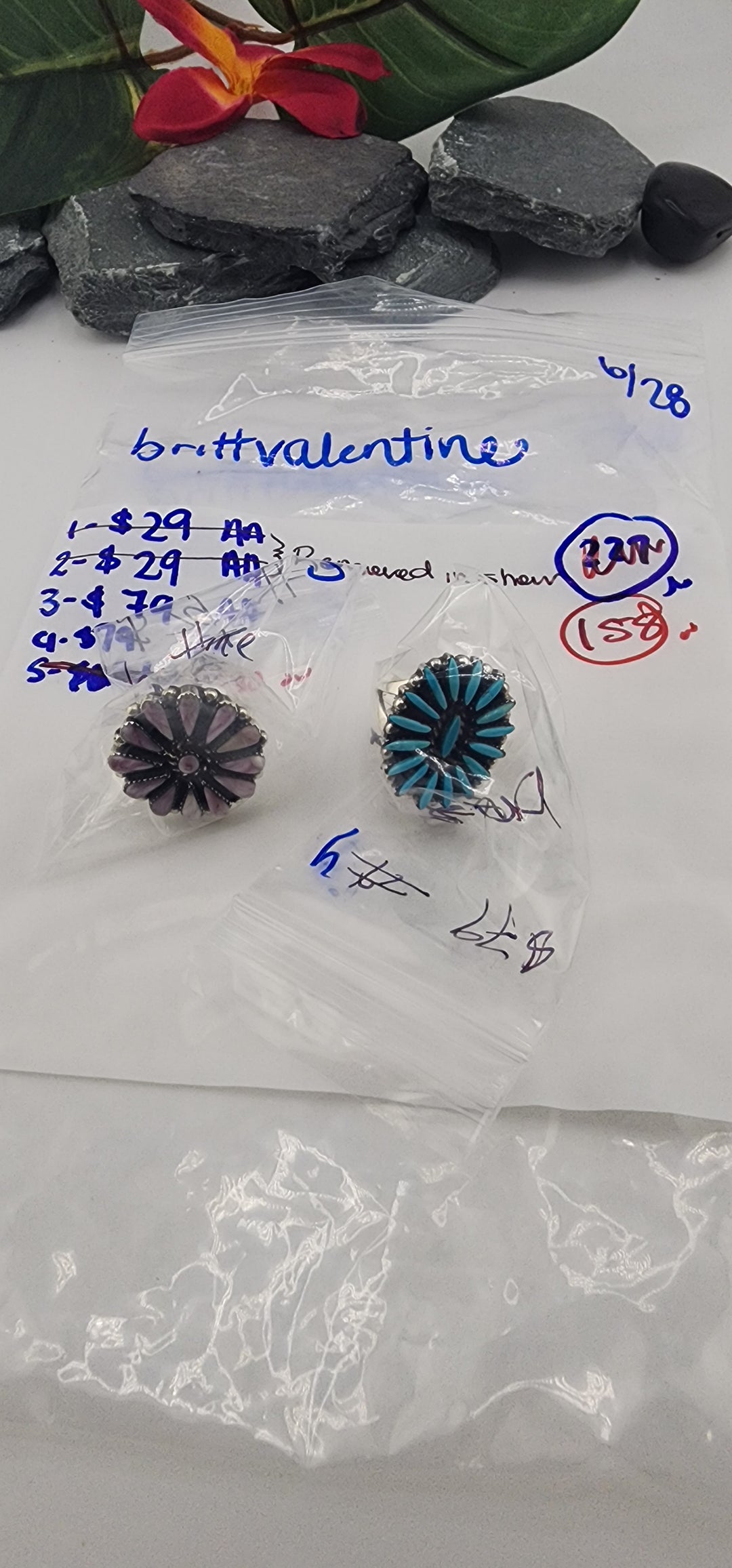 48HR - RESERVED FOR: britt valentine- 6/28/2025 FL tiktok Live Show -2 Sterling Silver Items