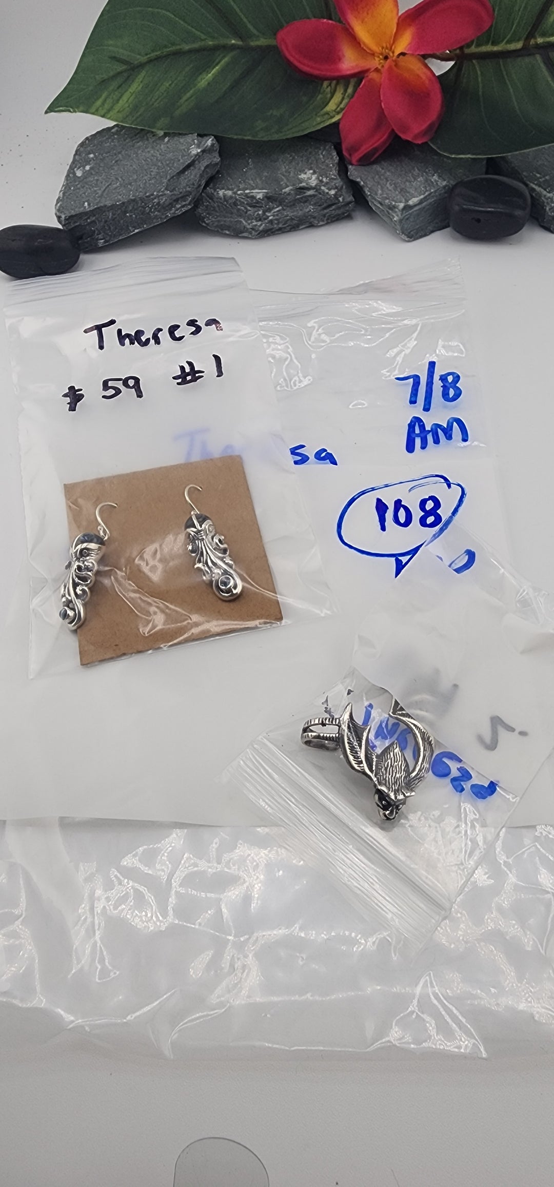 RESERVED FOR: Theresa - 7/8/2025 tiktok A.M Live Show - 2 Sterling Silver Items