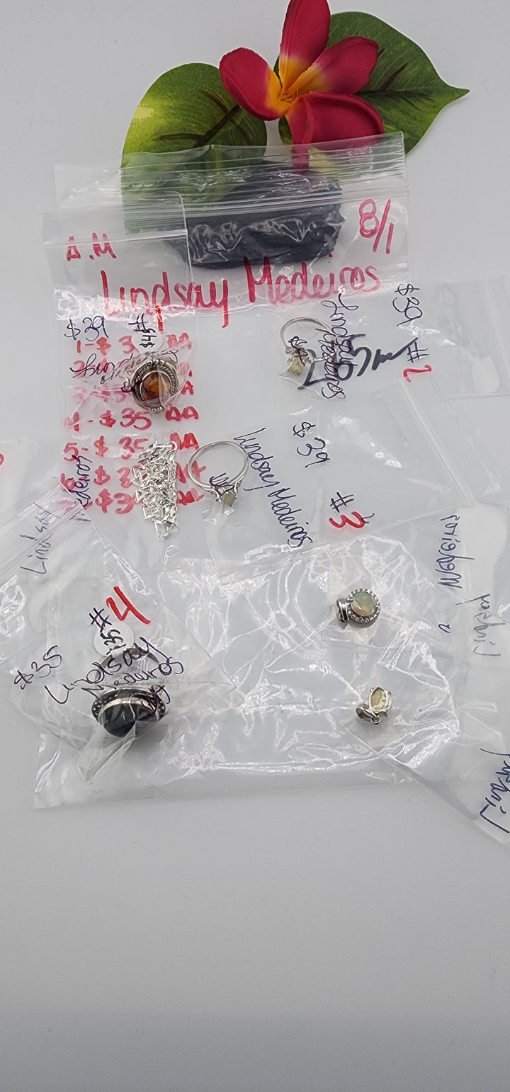 AM SHOW 48HR - RESERVED FOR: Lindsay Medeiros - 8/1/2025 FL tiktok Live Show - 7 Sterling Silver Items