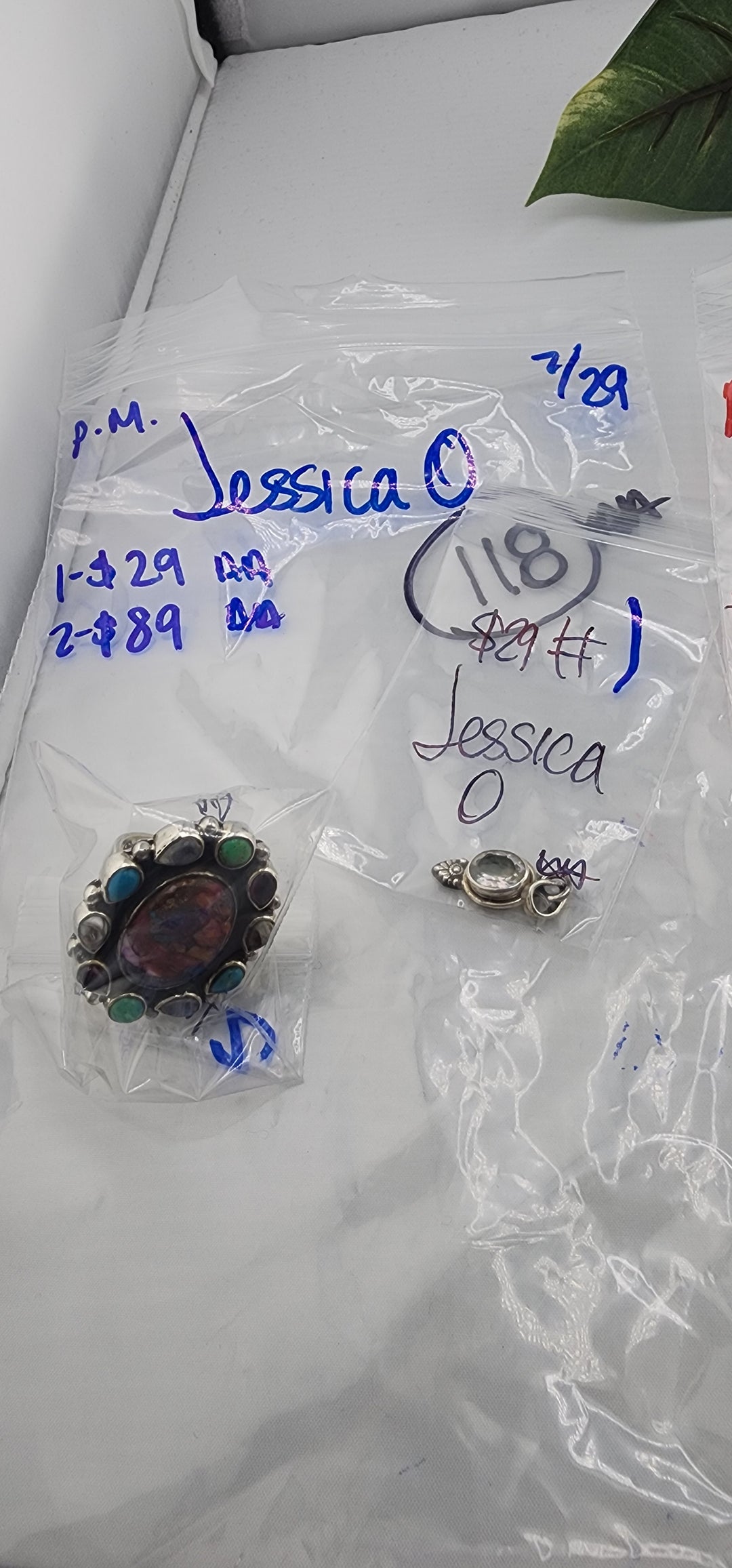PM SHOW 48HR - RESERVED FOR: Jessica O - 7/29/2025 FL tiktok Live Show - 2 Sterling Silver Items