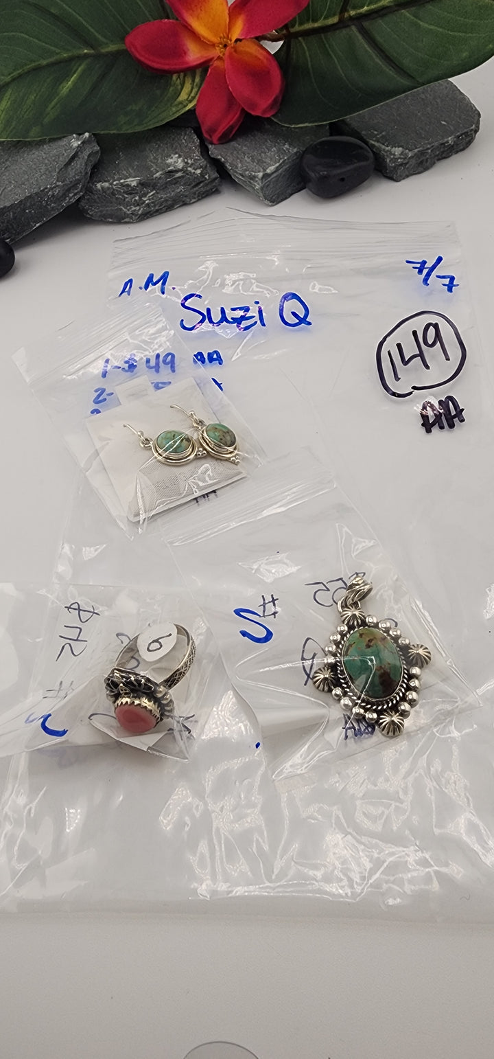 RESERVED FOR: SuziQ - 7/7/2025 tiktok A.M Live Show - 3 Sterling Silver Items