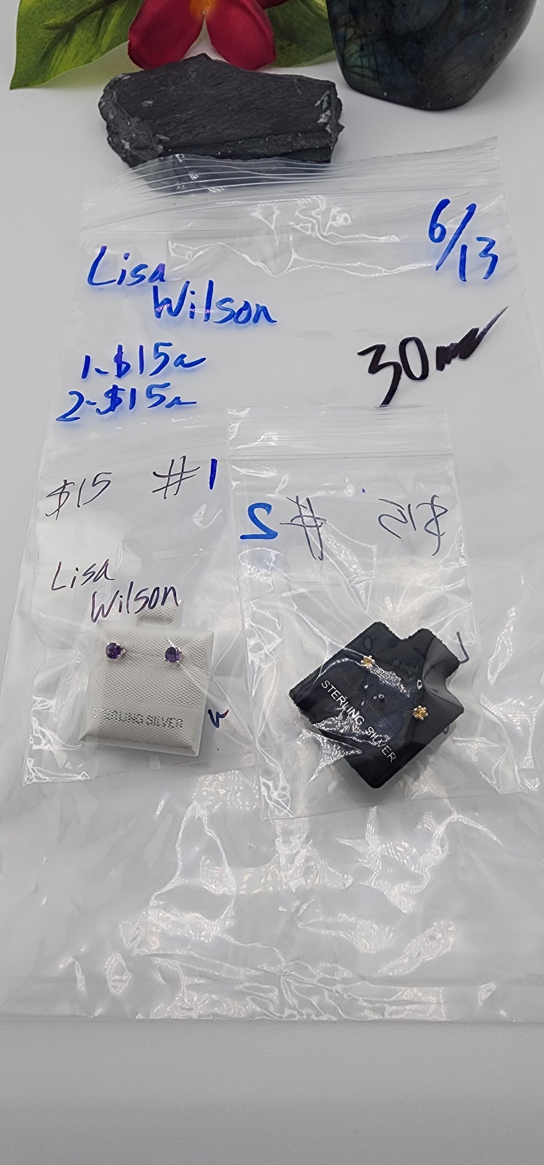 48HR - RESERVED FOR: Lisa Wilson - 6/13/2025 FL tiktok Live Show - 2 Sterling Silver Items