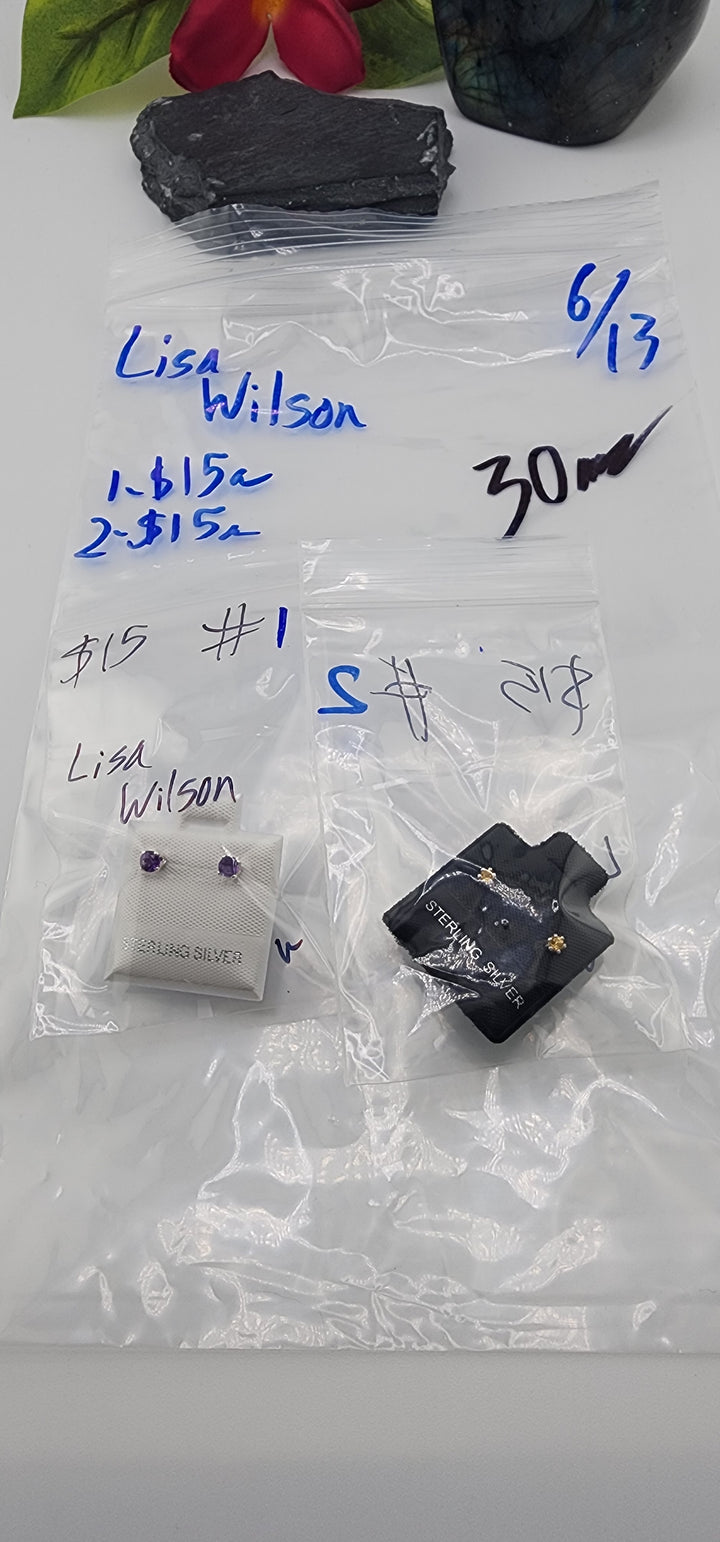 48HR - RESERVED FOR: Lisa Wilson - 6/13/2025 FL tiktok Live Show - 2 Sterling Silver Items