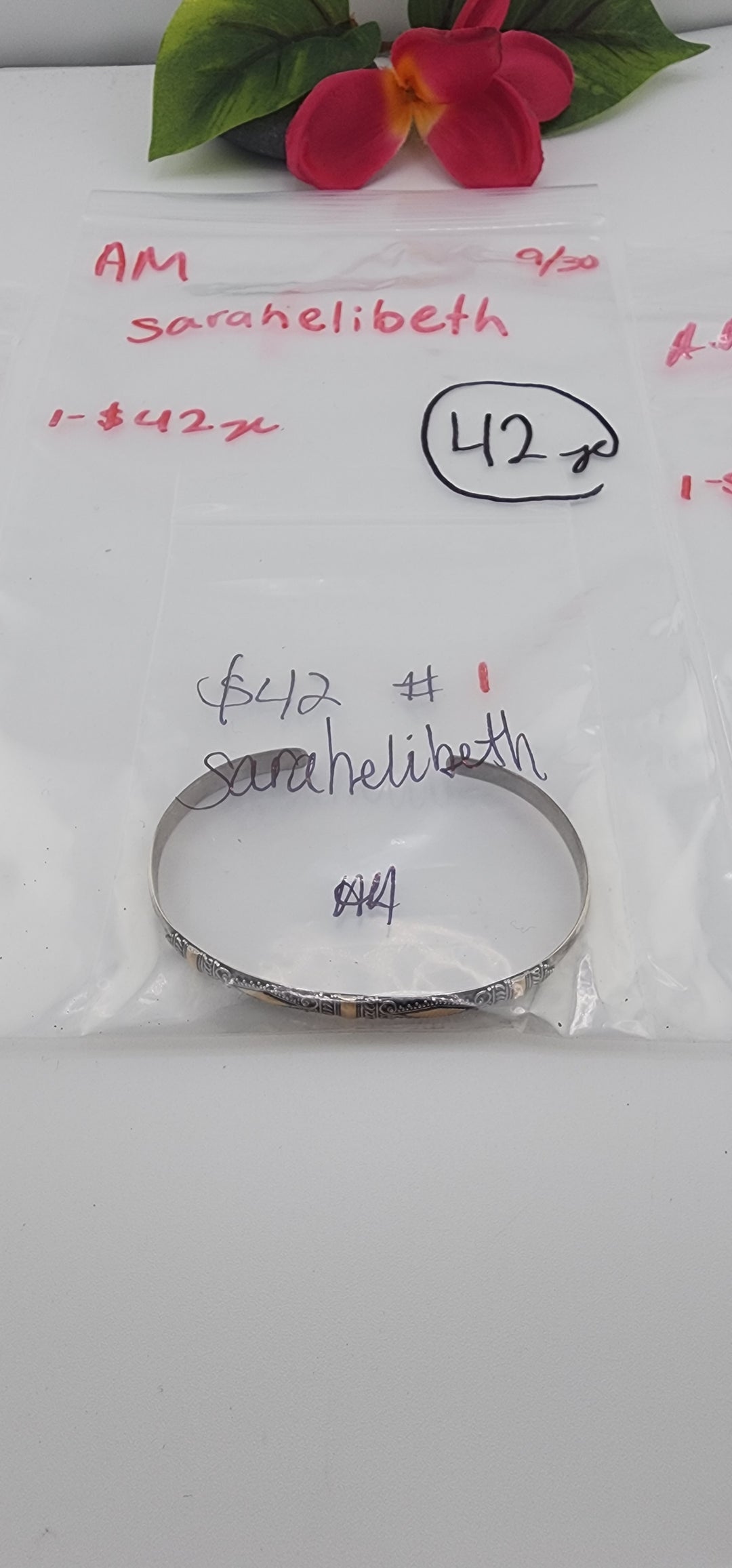 AM SHOW 48HR RESERVED FOR: sarahelibeth - 9/30/2025 FL tiktok Live Show - 1 Sterling Silver Items