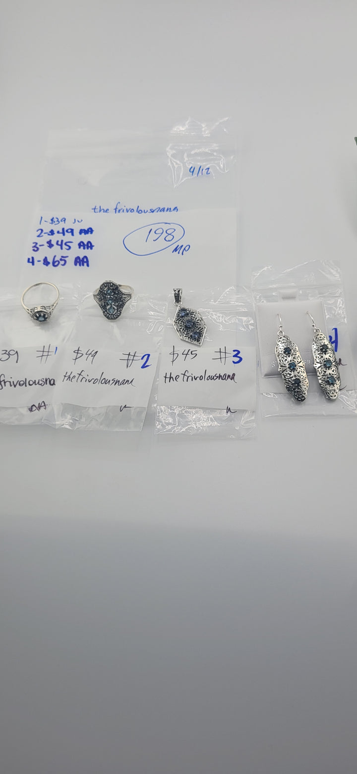 RESERVED FOR: thefrivolousnana- 4/12/2025 tiktok Live Show - 4 Sterling Silver Items
