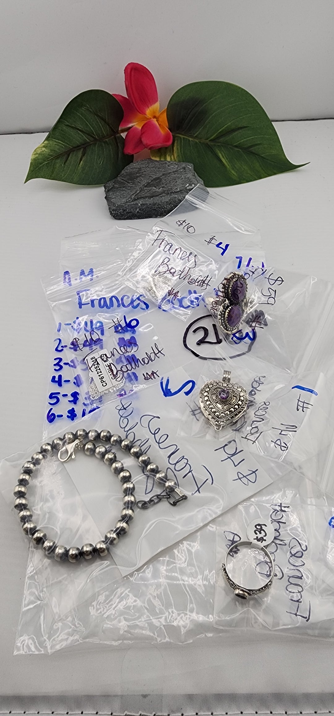 AM SHOW 48HR - RESERVED FOR: Frances Bodholdt - 7/14/2025 FL tiktok Live Show - 6 Sterling Silver Items