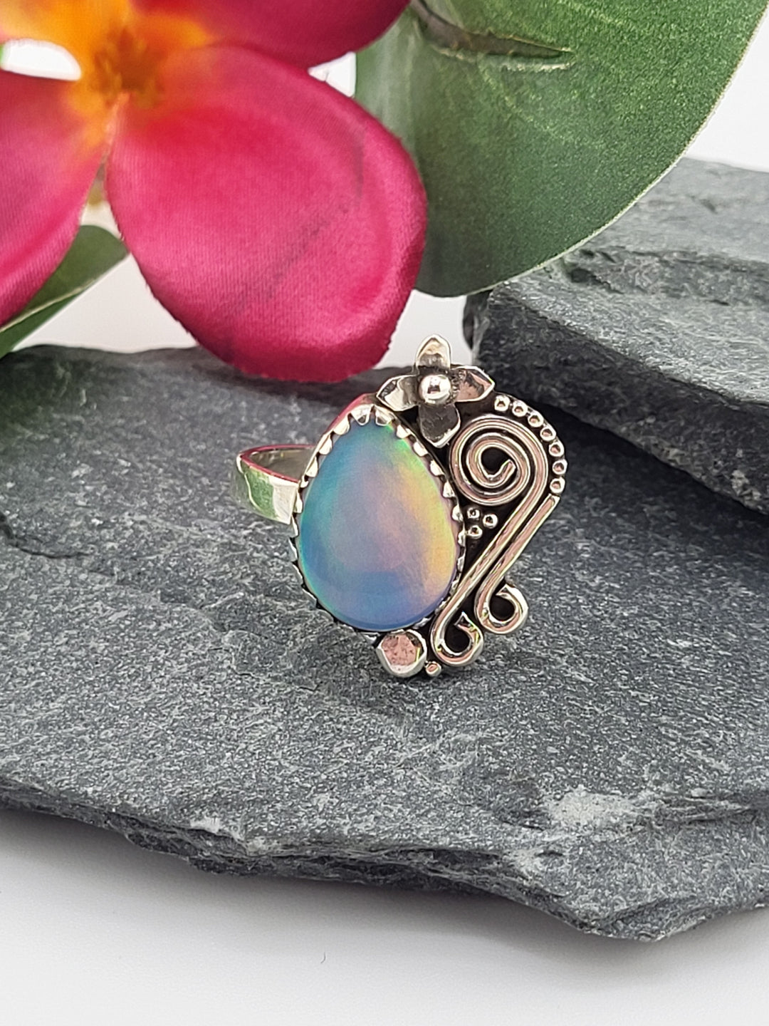 Aurora Opal Ring