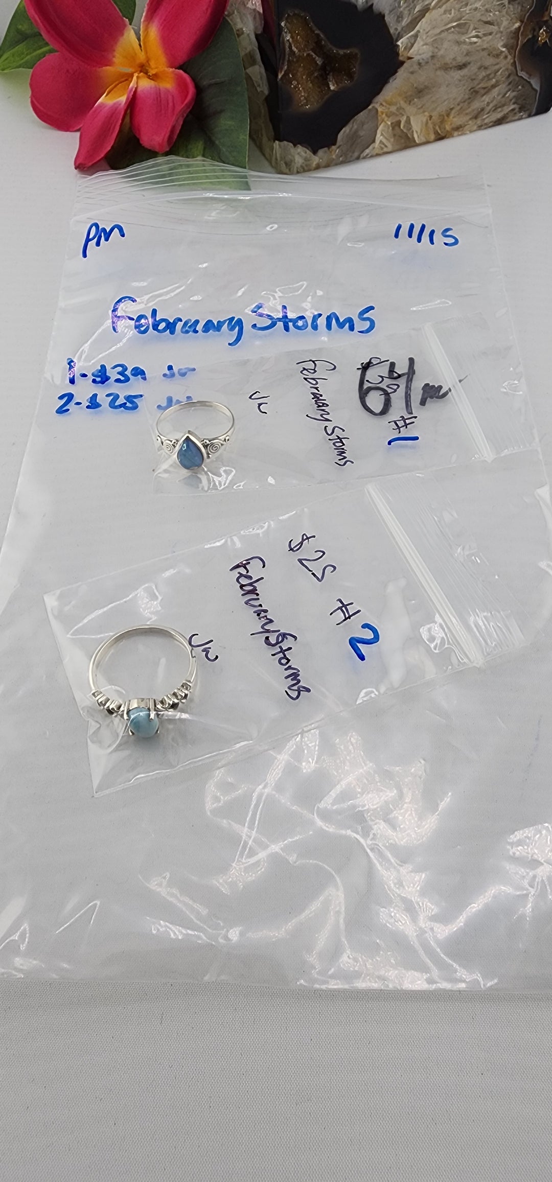PM SHOW 48HR - RESERVED FOR:  February Storms- 11/15/2025 tiktok Live Show -2  Sterling Silver Items