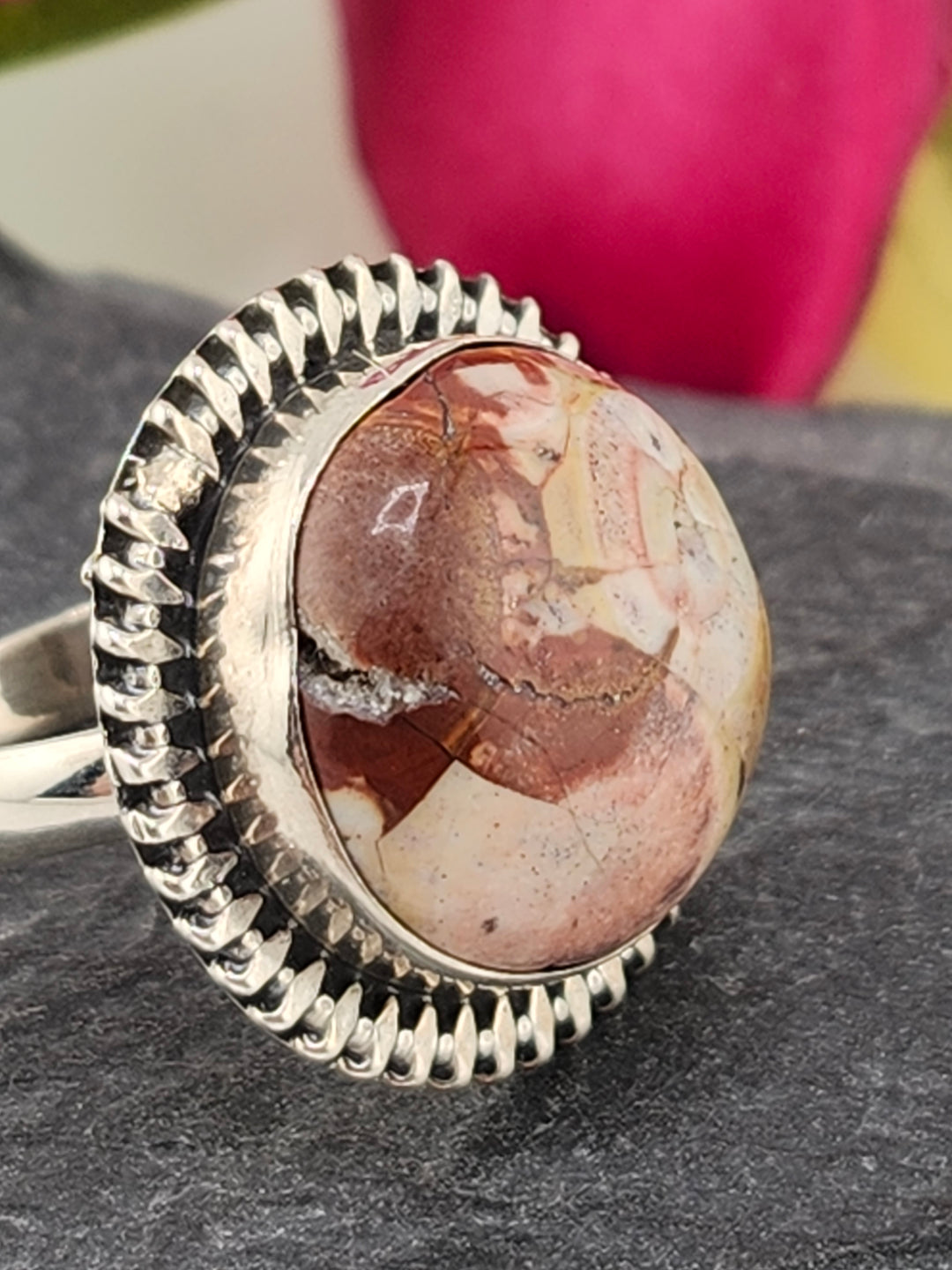Mexican Jasper Ring Size 6