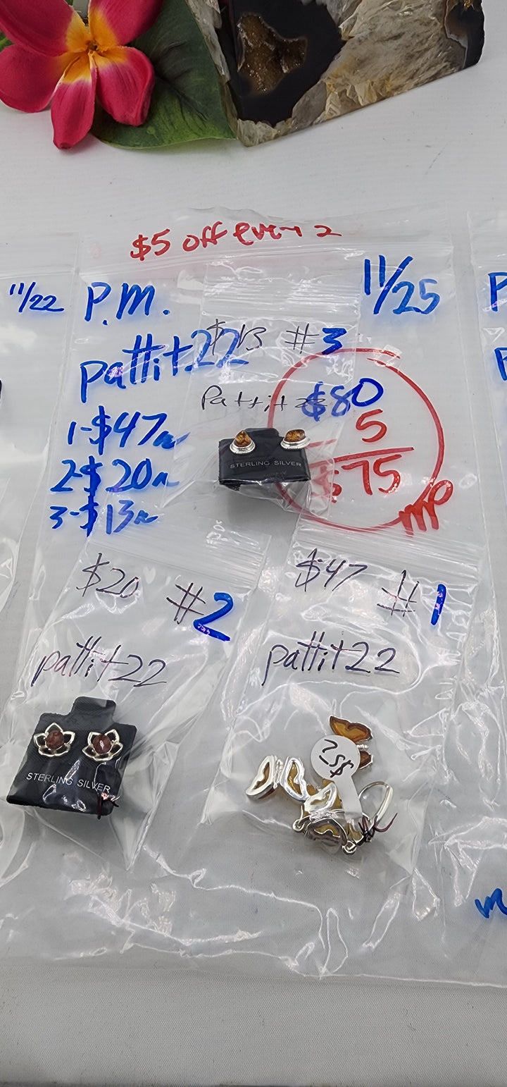 PM SHOW 48HR - RESERVED FOR: pattit22 - 11/25/2025 tiktok Live Show - 3 Sterling Silver Items