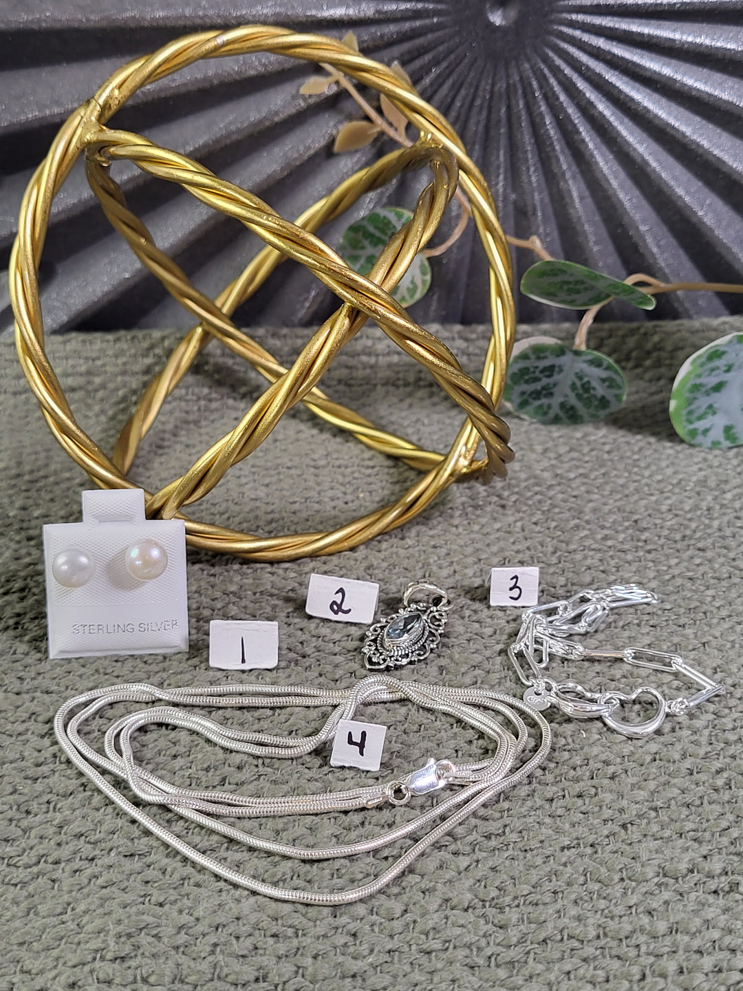 RESERVED FOR: Edna Gonzalez 8/30/2024 - 4 Sterling Silver Items