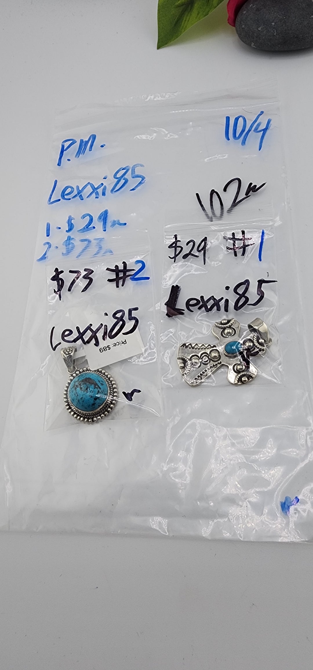 PM SHOW 48HR - RESERVED FOR: Lexxi85 - 10/4/2025 FL tiktok Live Show - 2 Sterling Silver Items