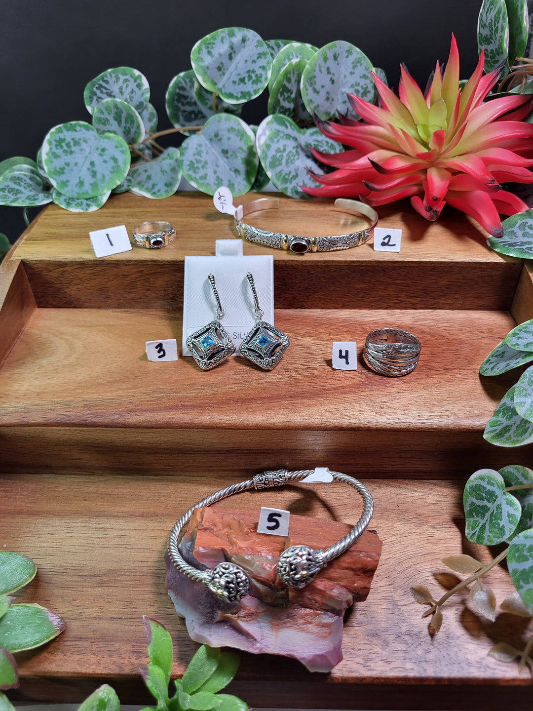 RESERVED FOR: missprisseboo 8/14/24- 5 Sterling Silver Items