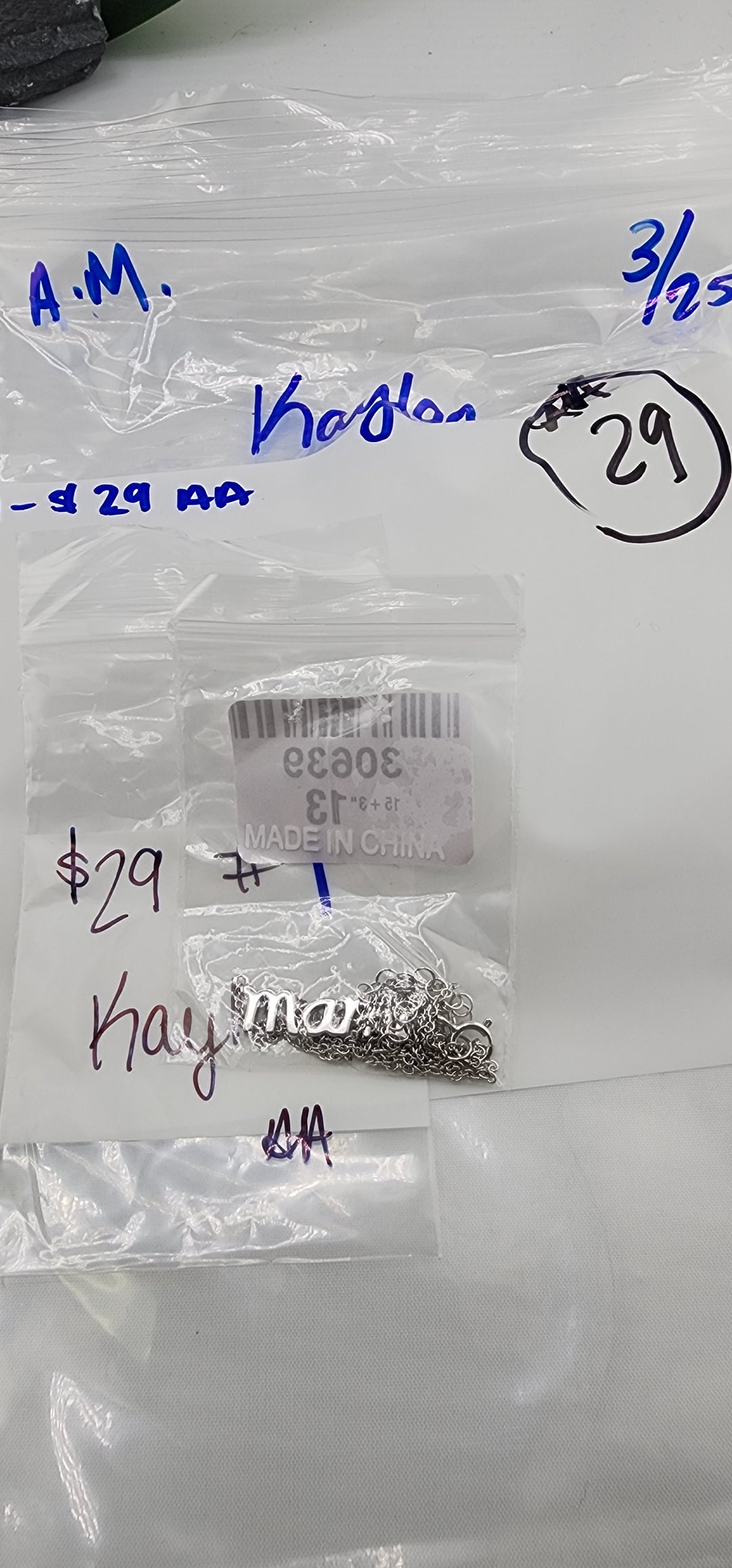 RESERVED FOR: Kaylaa - 3/25/2025 A.M. Live Show - 1 Sterling Silver Items