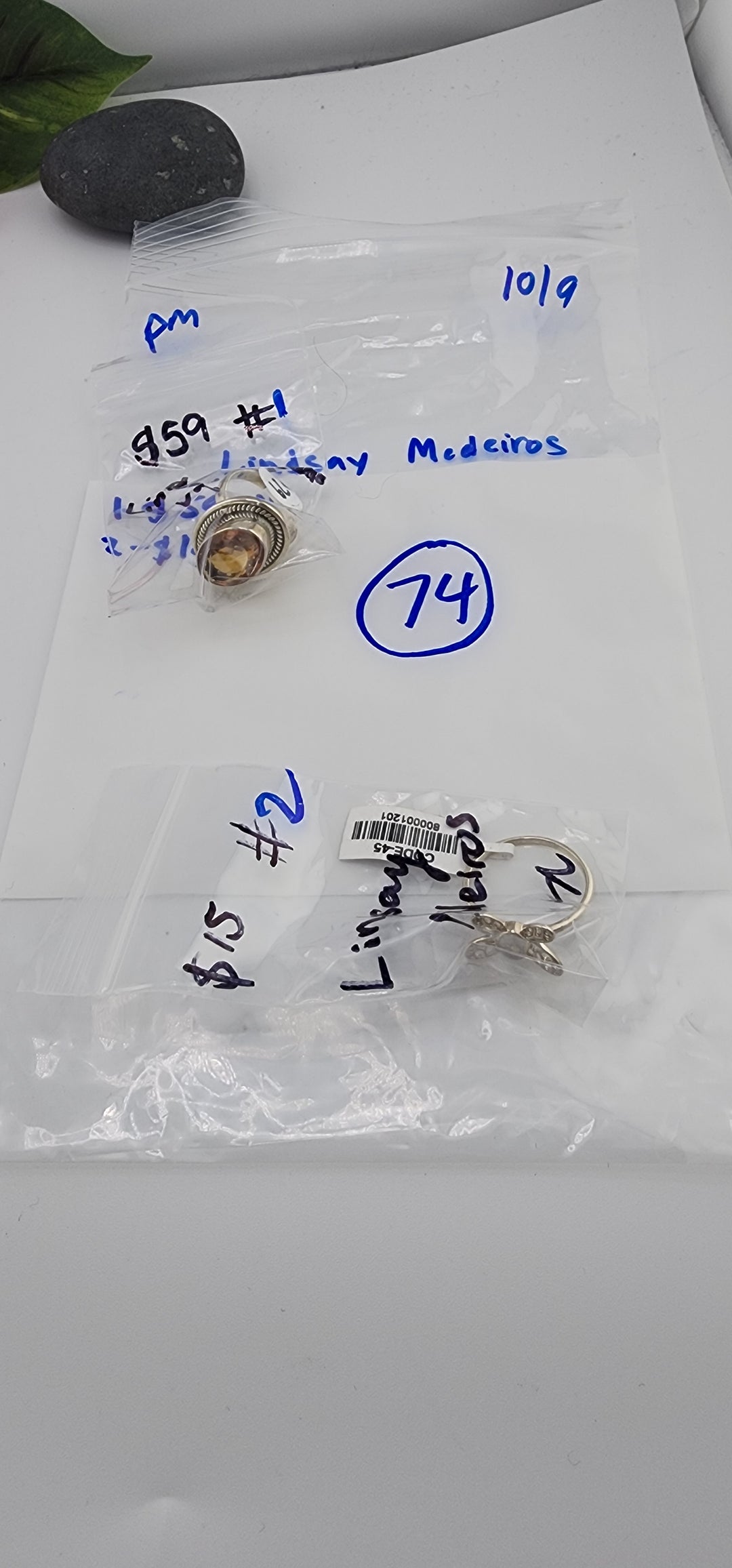 PM SHOW 48HR - RESERVED FOR: Lindsay Medeiros - 10/9/2025 FL tiktok Live Show - 2 Sterling Silver Items