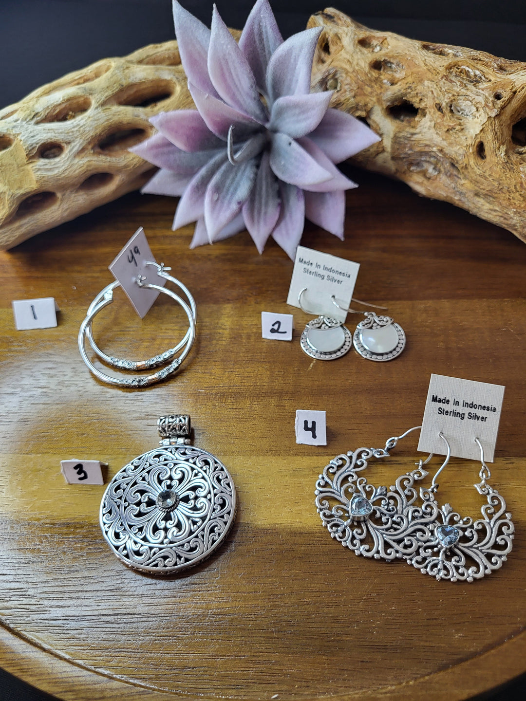 RESERVED FOR: L. a. Mimi 8/4/24- 4 Sterling Silver Items