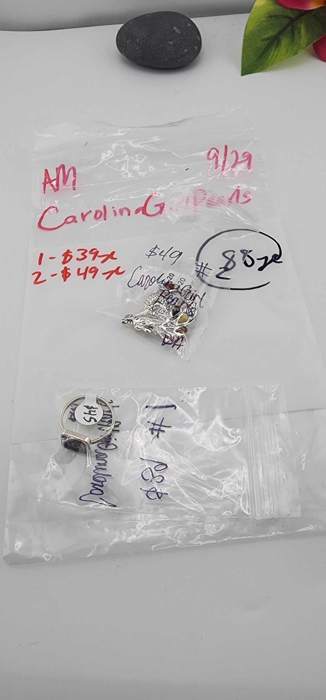 AM SHOW 48HR RESERVED FOR: CarolinaGirlPearls - 9/29/2025 FL tiktok Live Show - 2 Sterling Silver Items