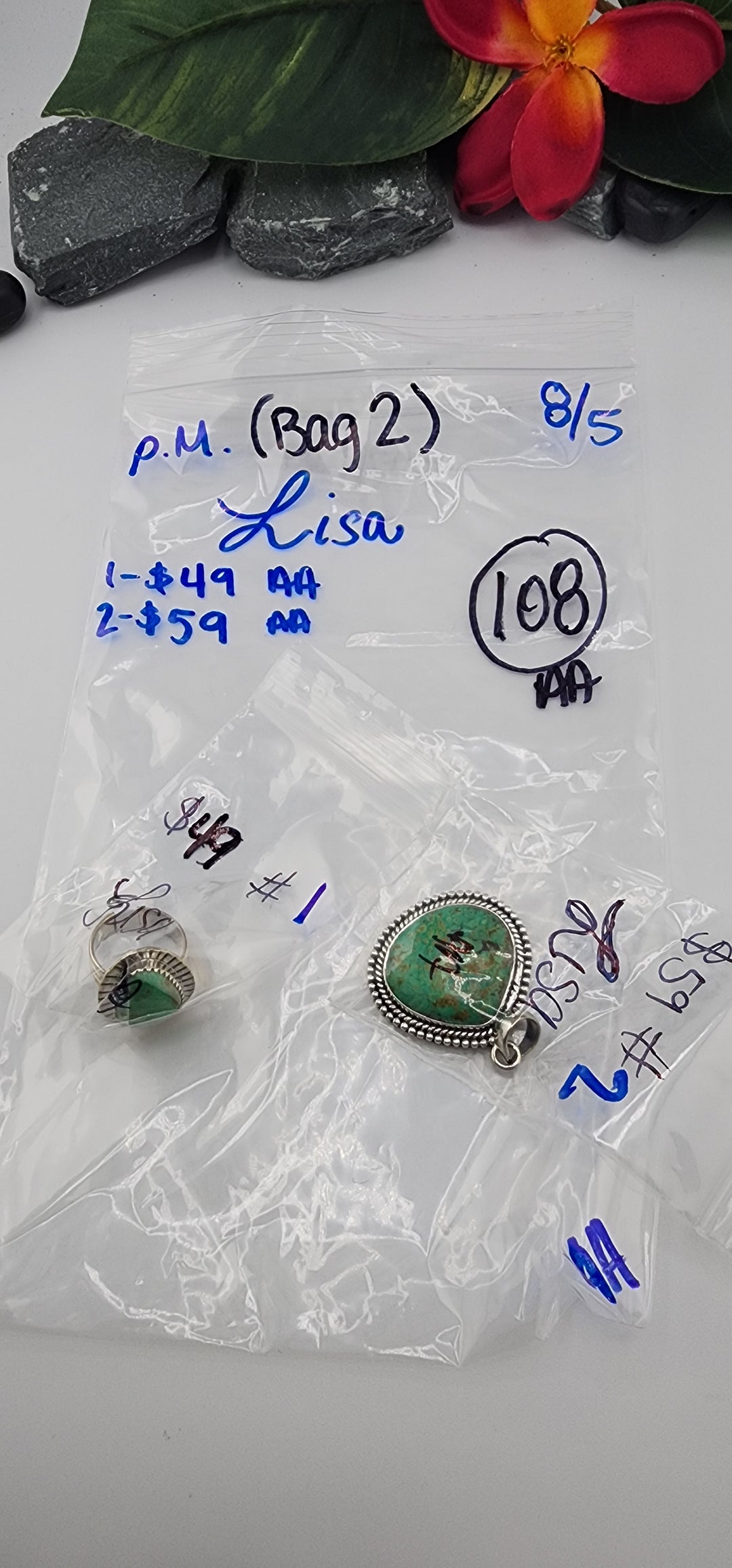PM SHOW 48HR - RESERVED FOR: Lisa (BAG 2)  - 8/5/2025 FL tiktok Live Show - 2 Sterling Silver Items
