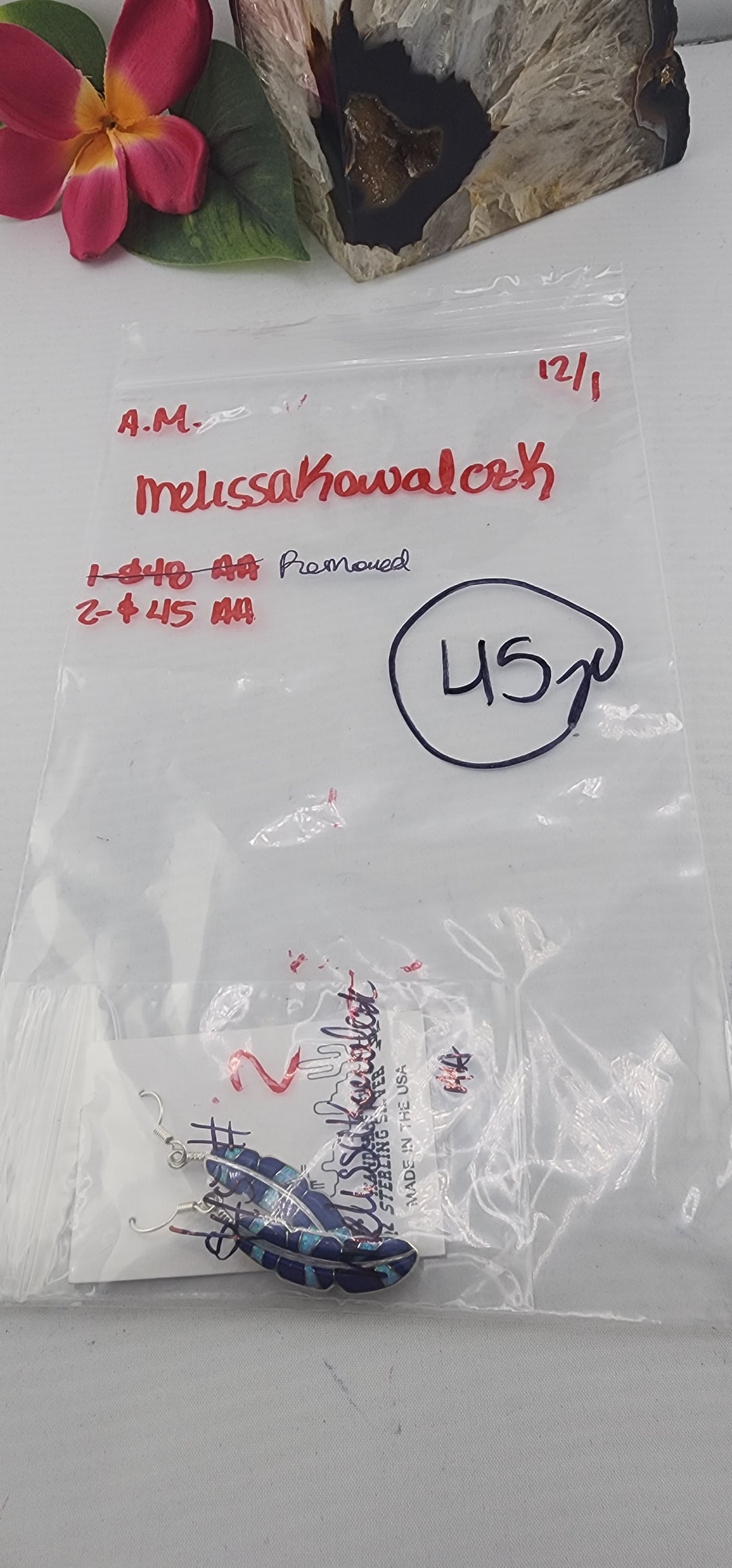 AM SHOW 48HR RESERVED FOR: melissakowalczk - 12/1/2025 FL tiktok Live Show - 1 Sterling Silver Items