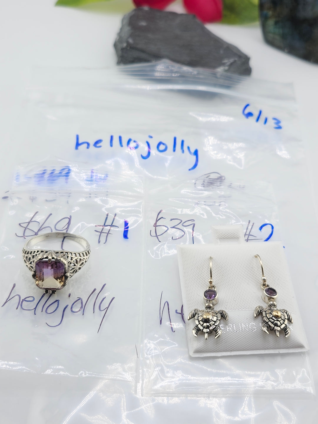 48HR - RESERVED FOR:  hellojolly- 6/13/2025 FL tiktok Live Show - 2 Sterling Silver Items