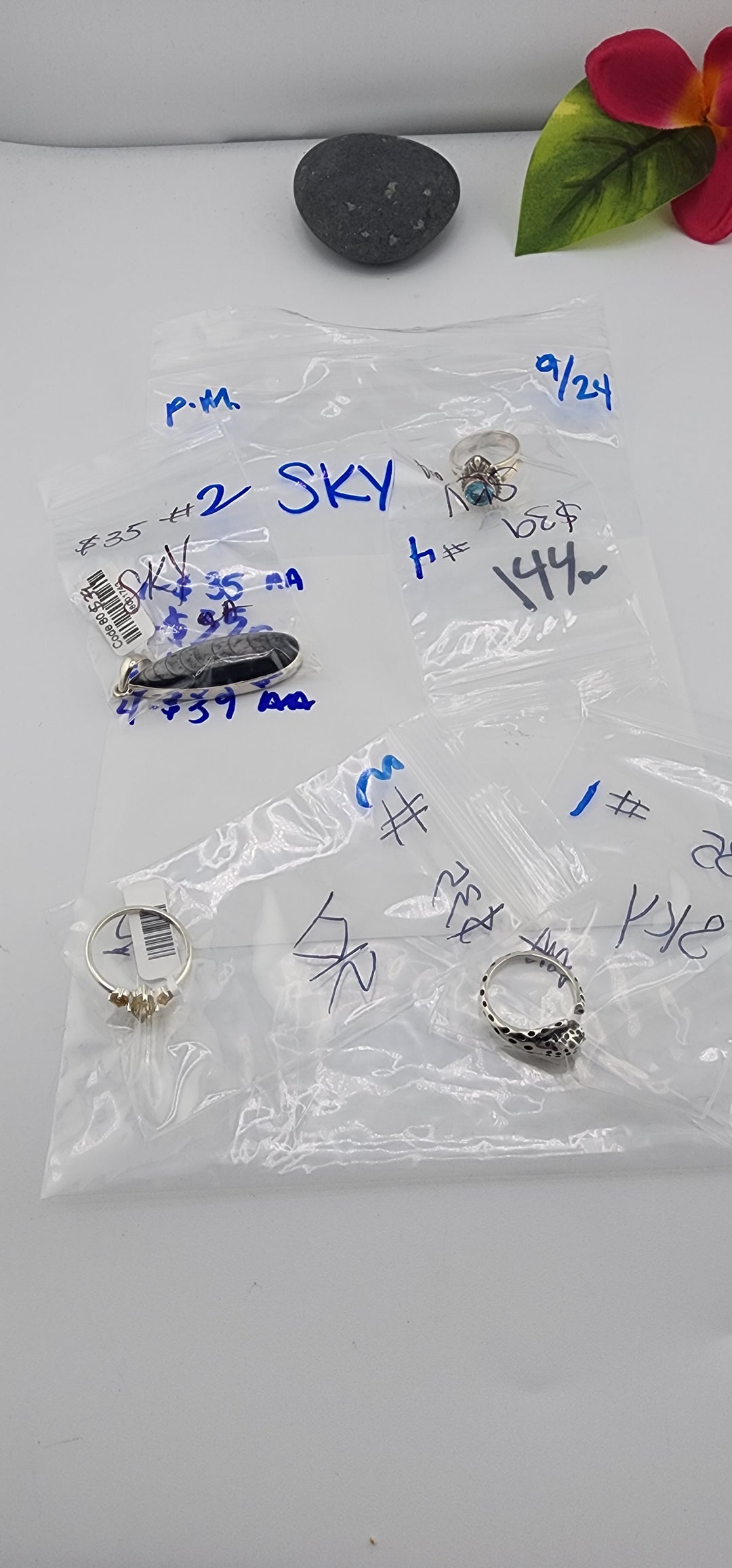 PM SHOW 48HR - RESERVED FOR: SKY - 9/24/2025 FL tiktok Live Show - 4 Sterling Silver Items